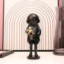 Modern black & white astronaut diver sculpture ornament office decor