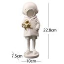 Modern black & white astronaut diver sculpture ornament office decor