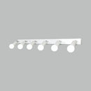 Black Iron Vanity Light Exposed Bulbs 3-6 Light