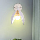 Modern black & white blooming bud wall light living room sconce