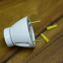 Modern black & white ceramic e27 lamp bulb holder for living room
