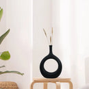 Modern black & white ceramic vase set living room decor