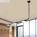 Modern black & white chandelier dining room pendant light