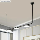 Modern black & white chandelier dining room pendant light