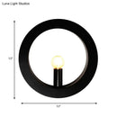 Modern black & white circle wall light bedroom sconce