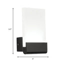 Modern black & white cuboid design led sconce – bedroom wall light