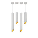 Modern black & white cylindrical led ceiling light for kitchen