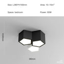 Modern black white diamond led chandelier living room pendant light