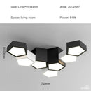 Modern black white diamond led chandelier living room pendant light