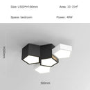 Modern black white diamond led chandelier living room pendant light