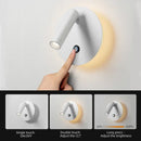 Modern black & white dimmable led wall lamp bedroom reading light