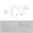 Modern black & white dimmable led wall lamp bedroom reading light