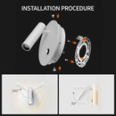 Modern black & white dimmable led wall lamp bedroom reading light