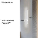Modern black & white dimmable led wall lights bedroom sconce