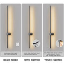 Modern black & white dimmable led wall lights bedroom sconce