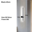 Modern black & white dimmable led wall lights bedroom sconce