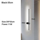 Modern black & white dimmable led wall lights bedroom sconce