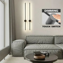 Modern black & white dimmable led wall lights bedroom sconce