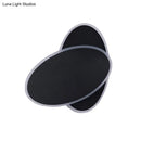 DecorBites™ Modern Double Oval Bedside LED Wall Sconce Lamp in Black/White with Warm Light