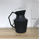 Modern black & white elegant striped ceramic vase living room decor