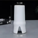 Modern black & white elegant striped ceramic vase living room decor