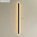 Modern black & white elliptical acrylic wall sconce aisle light