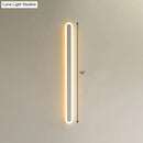 Modern black & white elliptical acrylic wall sconce aisle light