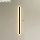 Modern black & white elliptical acrylic wall sconce aisle light