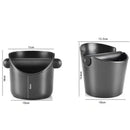 Modern black & white espresso knock box kitchen portafilter holder