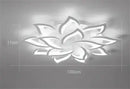Modern black & white flower led chandelier living room light