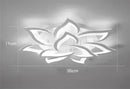 Modern black & white flower led chandelier living room light