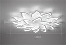 Modern black & white flower led chandelier living room light