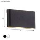 Modern black & white flush mount wall lamp – bedroom led sconce light