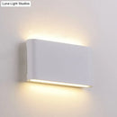 Modern black & white flush mount wall lamp – bedroom led sconce light