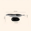 Modern black & white geometric acrylic fruit plate kitchen tray