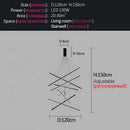Modern black & white geometric led bedroom ceiling lamp