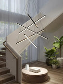 Modern black & white geometric led bedroom ceiling lamp