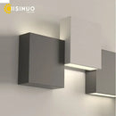 Modern black & white geometric led wall sconce for living room