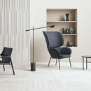 Modern black & white geometric line pendant lamp for dining room