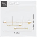 Modern black & white geometric line pendant lamp for dining room