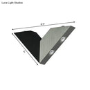 Modern black & white geometric metal shade led wall lamp bedroom