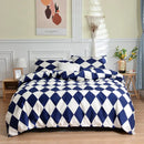 Modern black & white geometric stripes bedding set for bedroom