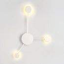 Modern black & white geometric wall sconce living room light fixture