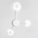 Modern black & white geometric wall sconce living room light fixture