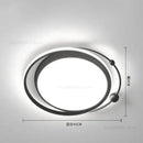 Modern black & white geometry led ceiling light living room decor