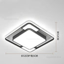 Modern black & white geometry led ceiling light living room decor