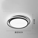 Modern black & white geometry led ceiling light living room decor