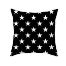 Modern black & white geometry letters cushion cover living room