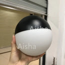Modern black & white glass ball pendant lights for kitchens
