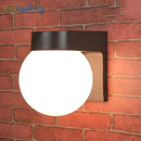 Modern black & white globe wall lamp outdoor porch light
